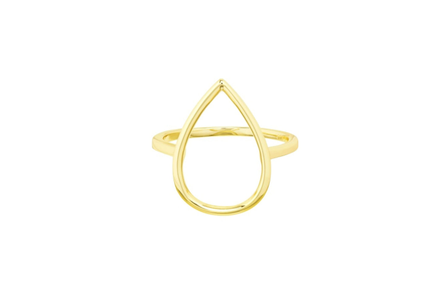 Boucle "Goutte" de foulard | Argent 925 et bain d'or