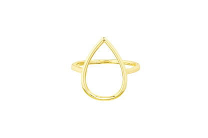 Boucle "Goutte" de foulard | Argent 925 et bain d'or