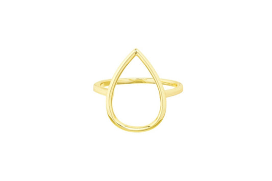 Boucle "Goutte" de foulard | Argent 925 et bain d'or