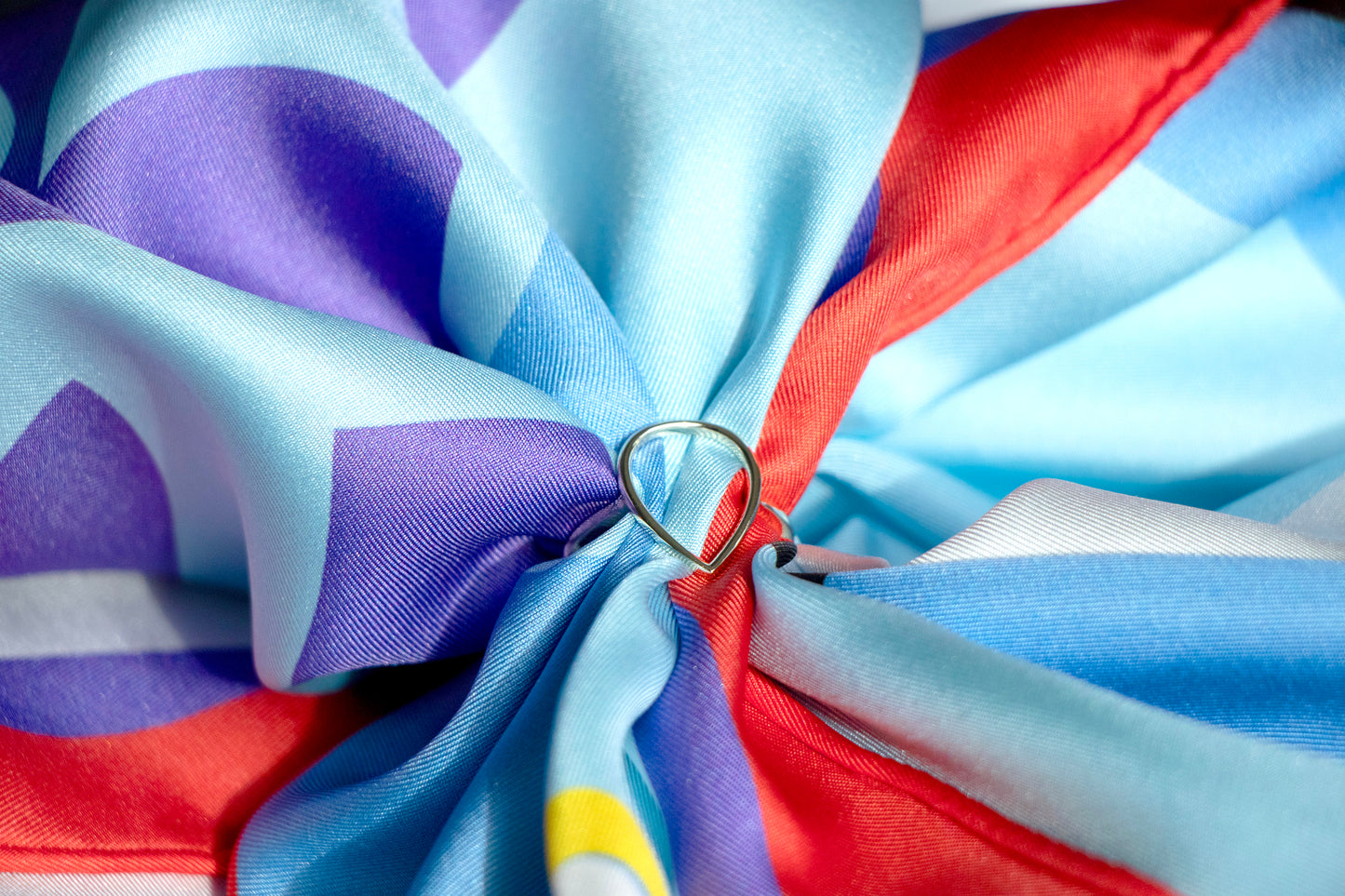 Boucle "Goutte" de foulard | Argent 925 et bain d'or