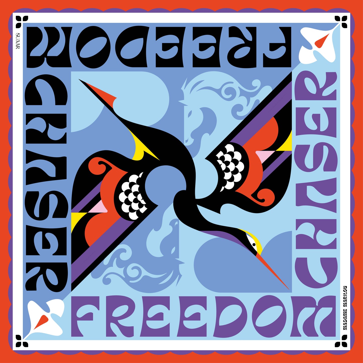 Foulard 90x90 | Freedom Chaser (design 2)