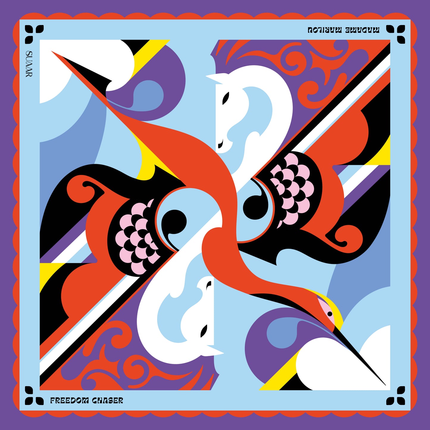 Pochette de costume 33x33 cm | Freedom chaser (design 1)