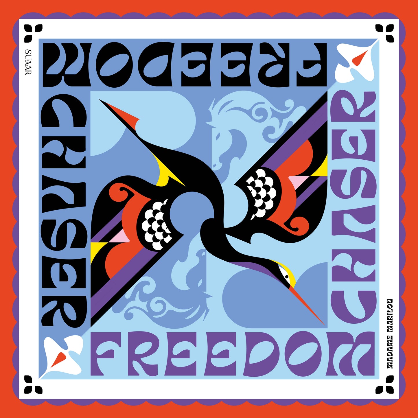 Pochette de costume 33x33 cm | Freedom Chaser (design 2)